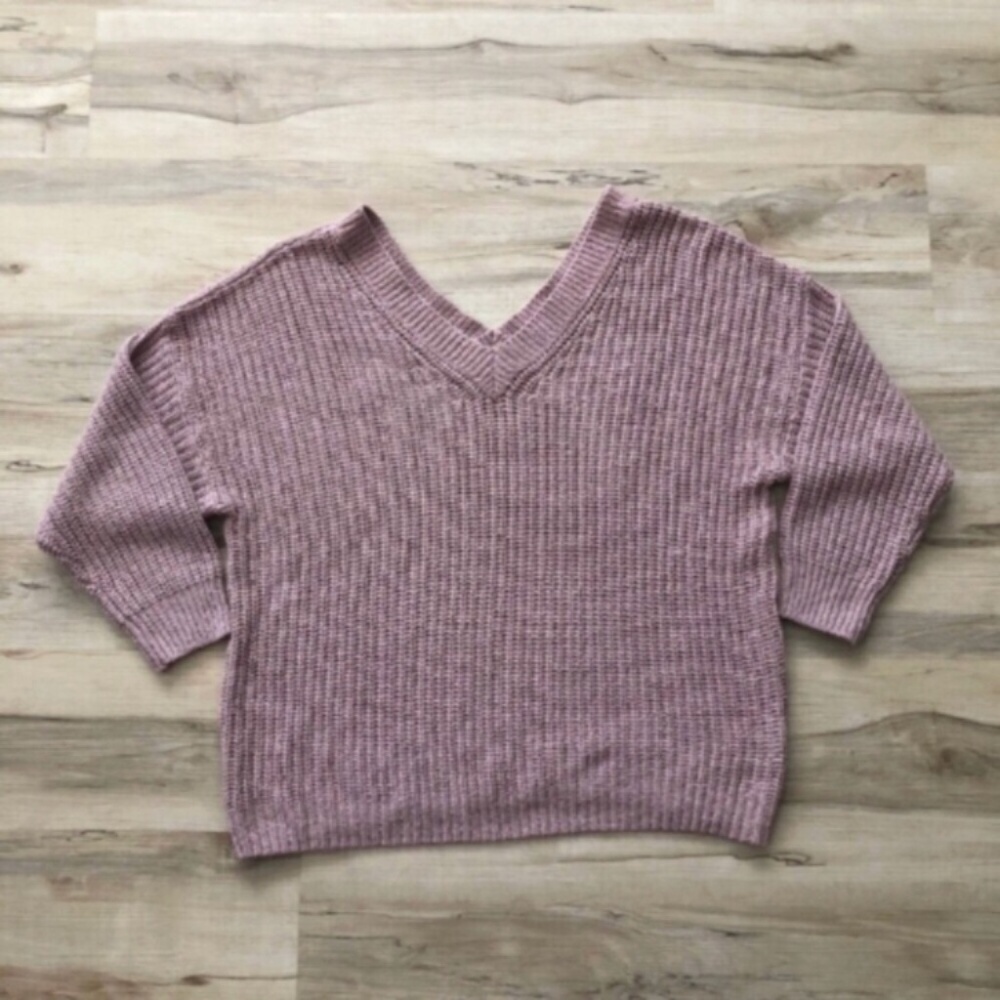 Suzy Shier Pink V-Neck Sweater